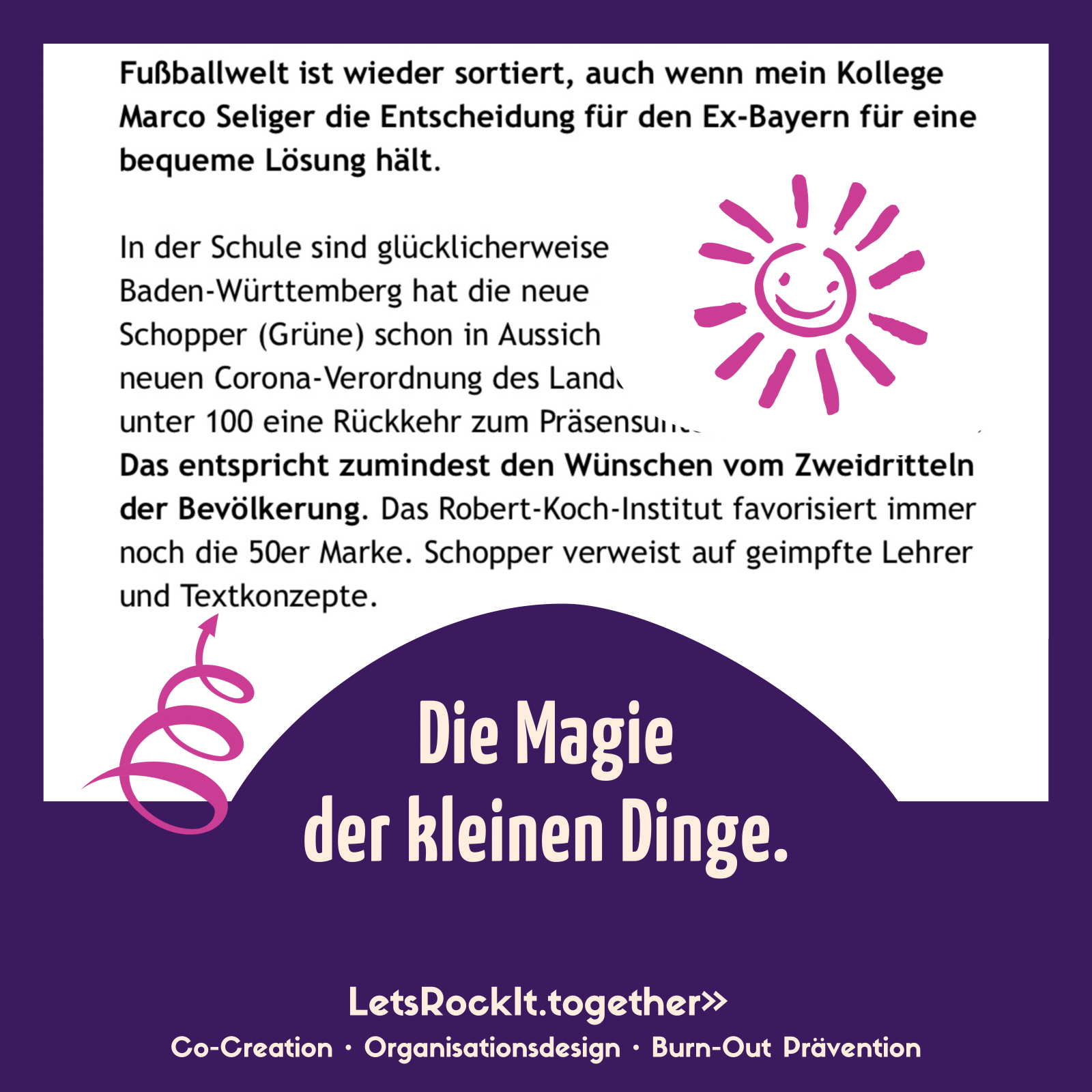 „Textkonzepte“ statt „Testkonzepte“ in Zuammenhang mit Coronatest - ein kleiner Tippfehler einer Journalistin, der schmunzeln lässt