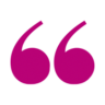 Anführungszeichen in pink