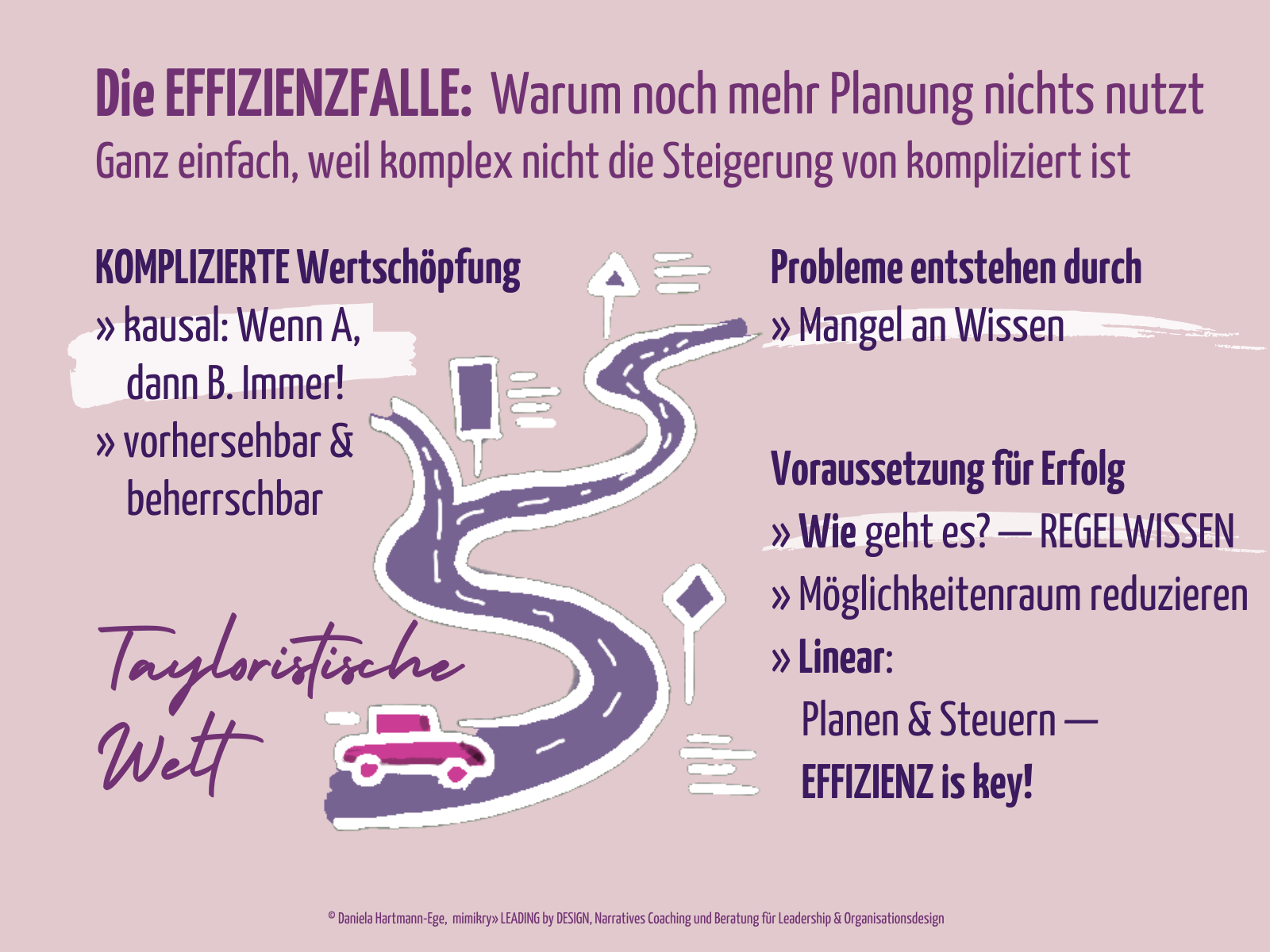 Komplexitätskompetenz: Komplizierte Wertschöpfung ist kausal und zu vergleichen mit der Straße der Linearität